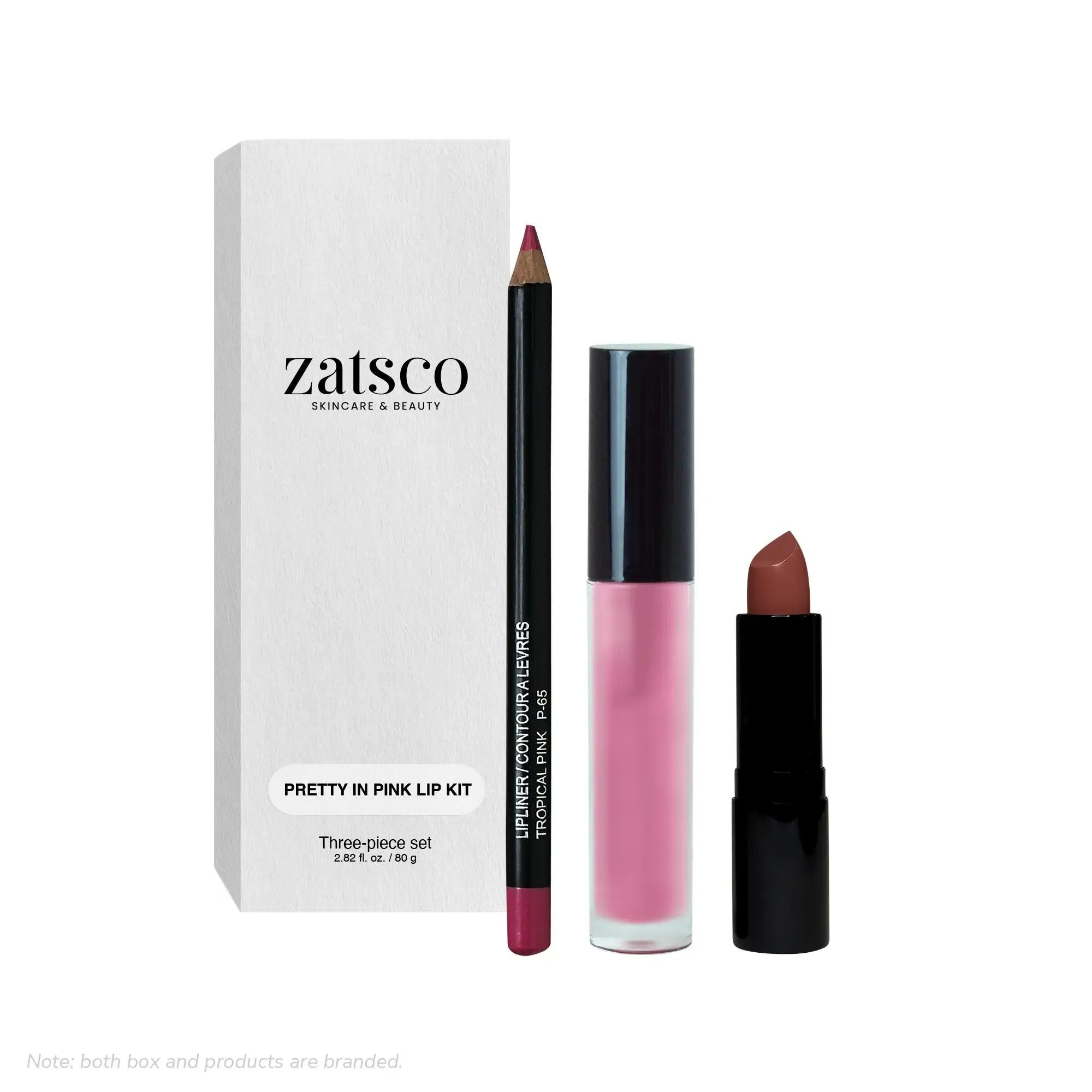 Lip Kit - Pretty In Pink - Zatsco Skincare & Beauty