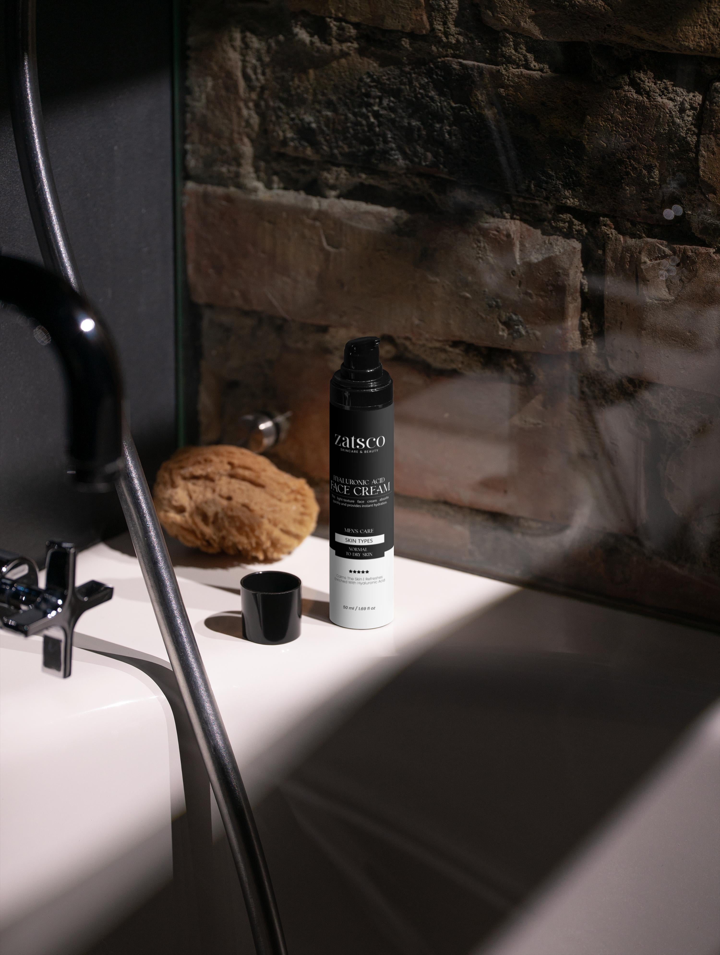 Crema Facial de Ácido Hialurónico para Hombres