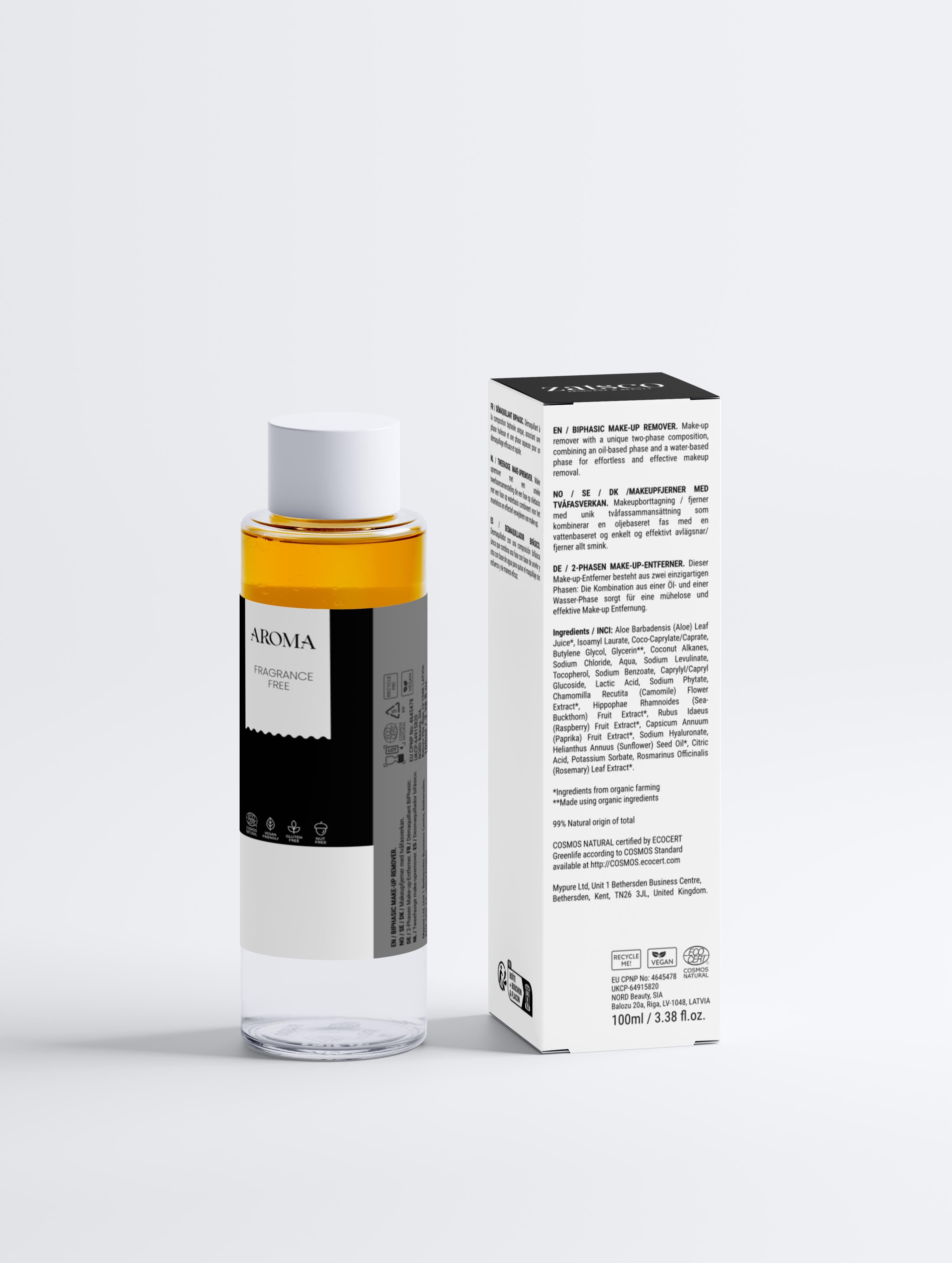 Desmaquillante Bifásico, Sin Perfume