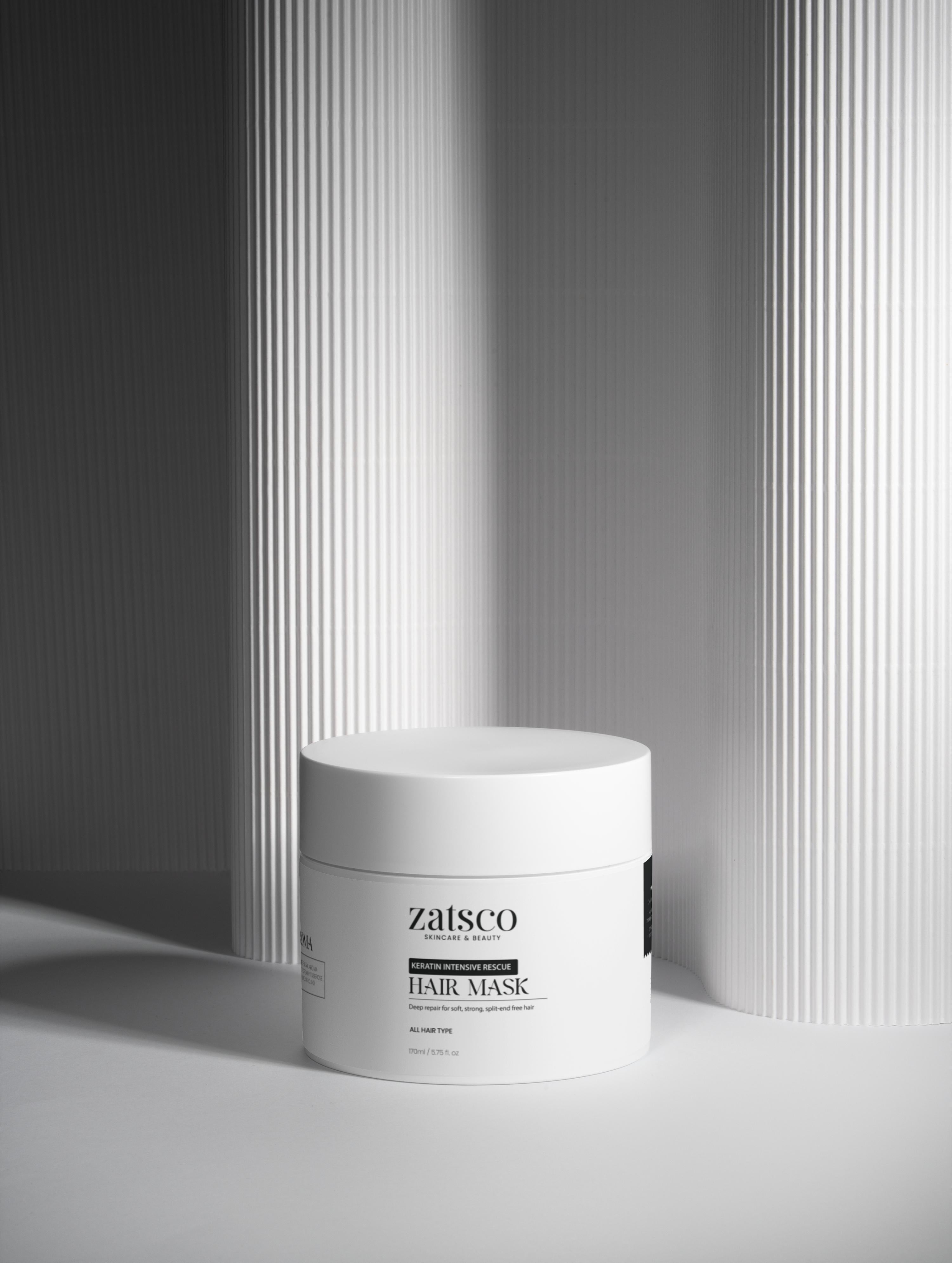 Mascarilla intensiva de rescate con queratina para el cabello